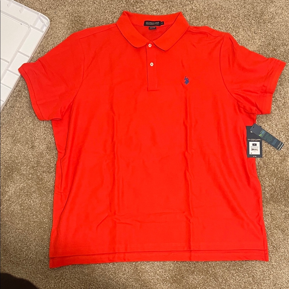U.S. Polo Assn. Men's Vibrant Red Polo Shirt
